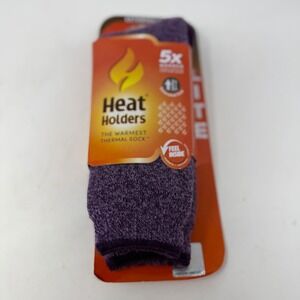 Heat Holders Lite Thermal Socks Women 8-13 Men 7-12 Purple HH1W08313 Winter Cozy
